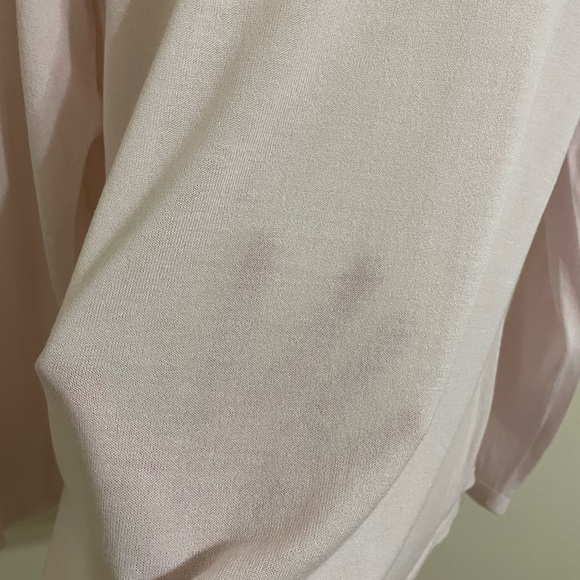 EILEEN FISHER Blush Pink Tencel Lightweight Long Sleeve Sweater Sustainable - Picture 9 of 14